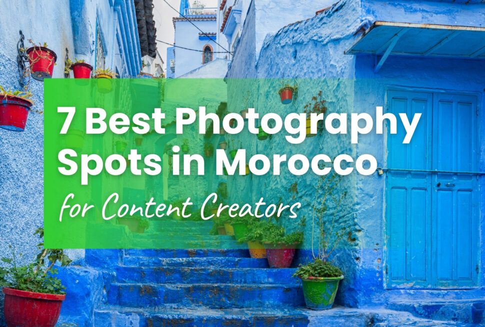 Blue street in Chefchaouen Morocco, one of the best photography spots in Morocco