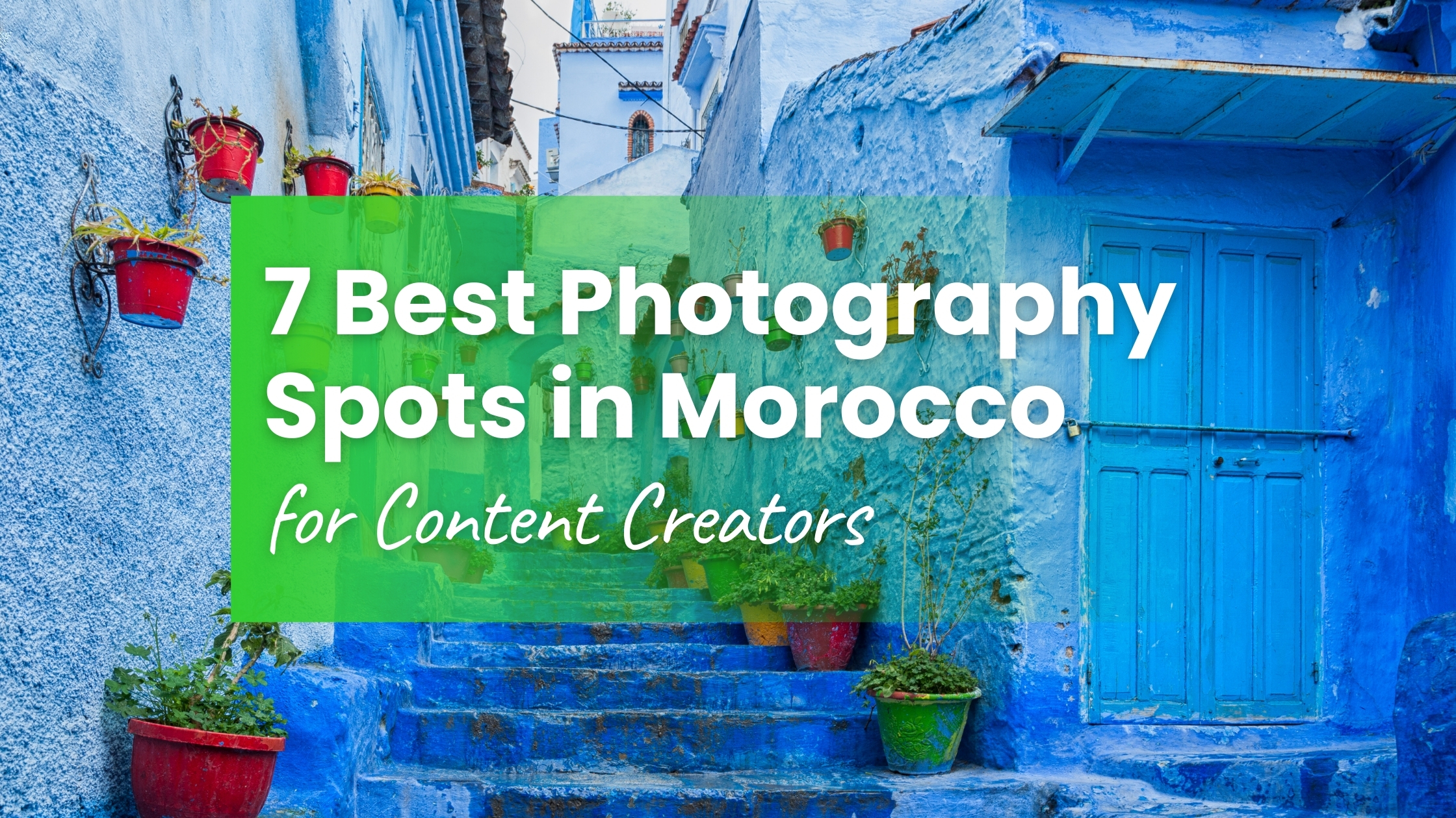 Blue street in Chefchaouen Morocco, one of the best photography spots in Morocco